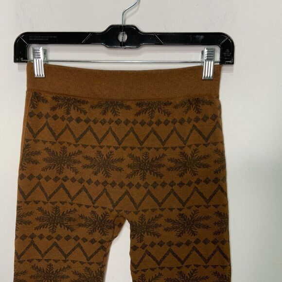 Fit 2 Go Women's Leggings Brown Black Size Large / XL - Picture 3 of 5